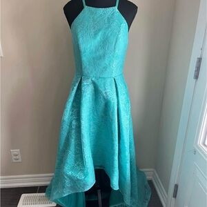 Elegant Turquoise Evening Dress